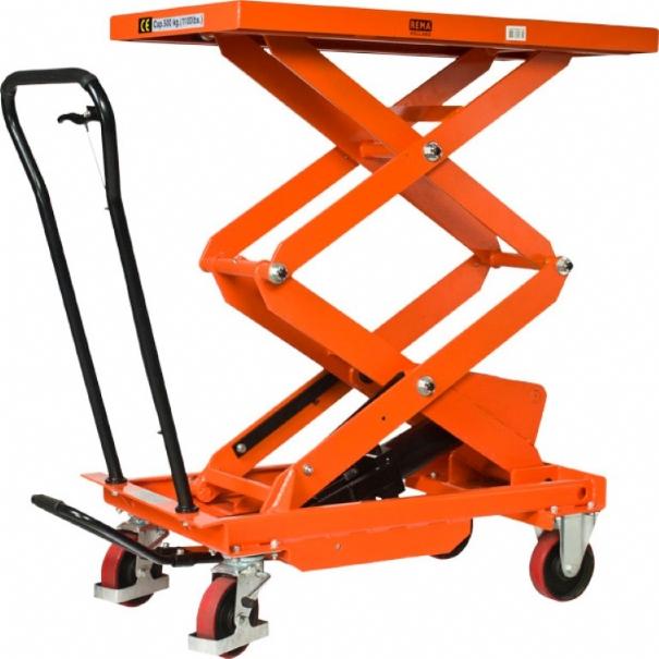 Produktbild Rema 3460150 HT-50D manueller mobiler Hubtisch 1010 x 520 mm 500 kg