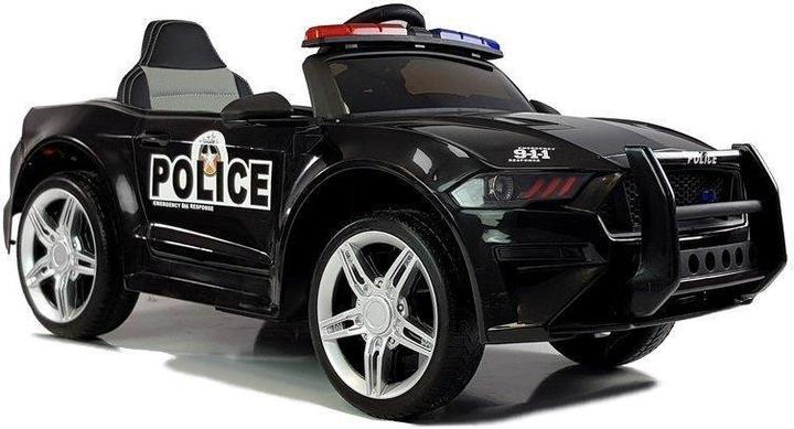 Actual product image Lean Toys Electric car for children Police - BBH0007, black (12 V)