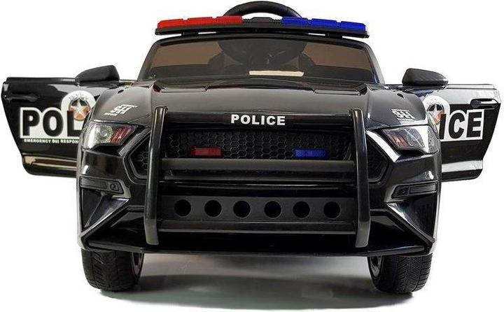 Actual product image Lean Toys Electric car for children Police - BBH0007, black (12 V)
