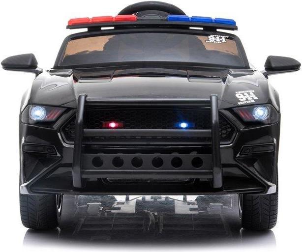 Actual product image Lean Toys Electric car for children Police - BBH0007, black (12 V)