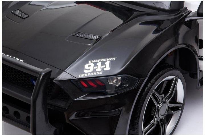 Actual product image Lean Toys Electric car for children Police - BBH0007, black (12 V)