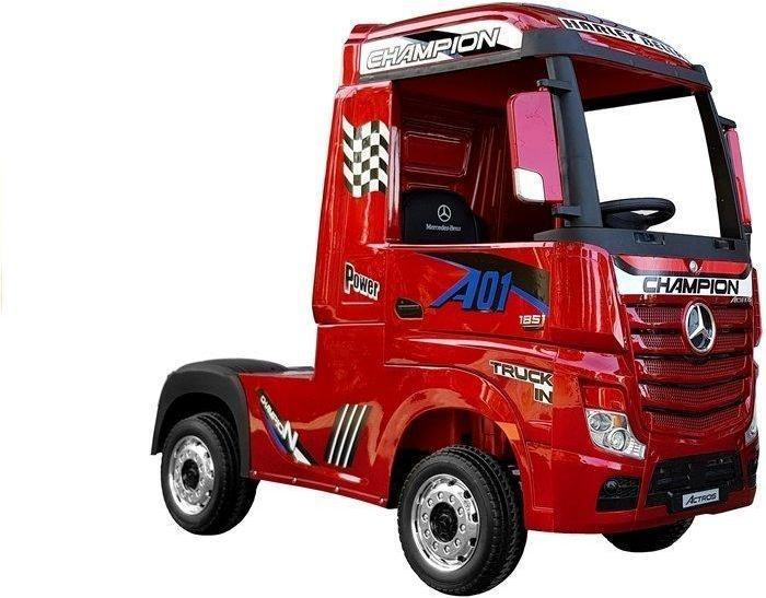 Immagine prodotto Lean Toys Auto elettrica per bambini Mercedes Actros laccata rossa con MP4