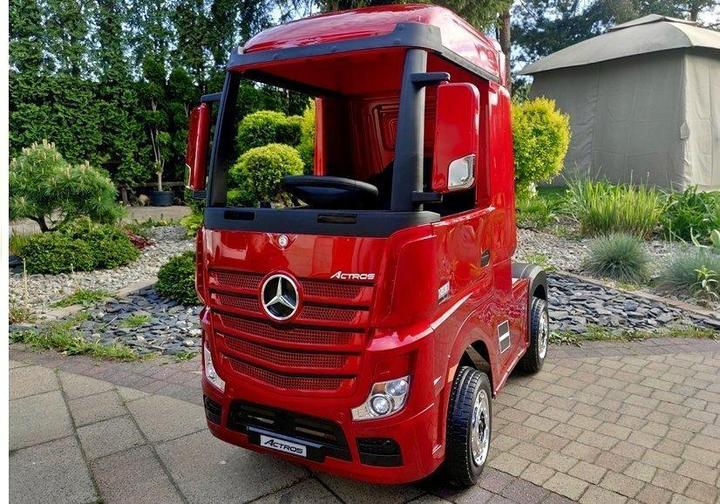Immagine prodotto Lean Toys Auto elettrica per bambini Mercedes Actros laccata rossa con MP4