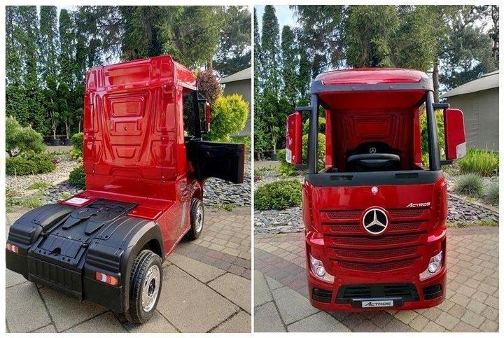 Immagine prodotto Lean Toys Auto elettrica per bambini Mercedes Actros laccata rossa con MP4