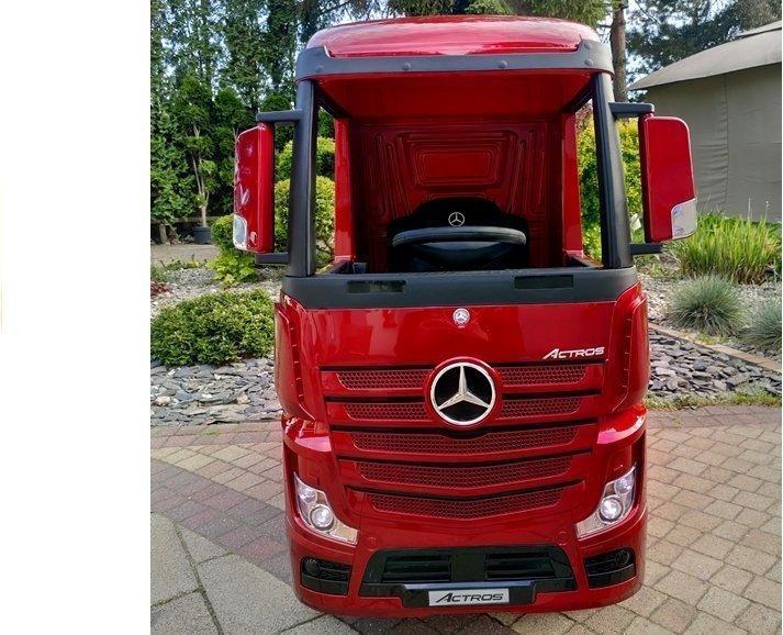 Immagine prodotto Lean Toys Auto elettrica per bambini Mercedes Actros laccata rossa con MP4