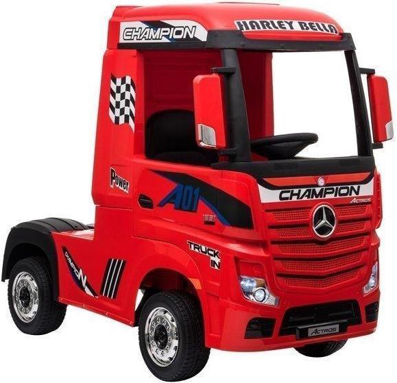 Immagine prodotto Lean Toys Auto elettrica per bambini Mercedes Actros laccata rossa con MP4