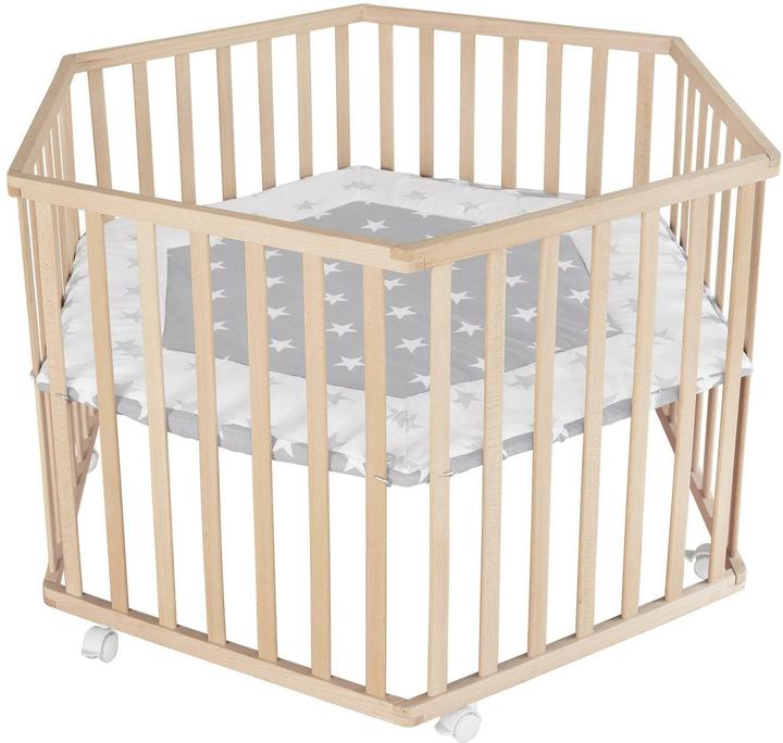 Roba Laufgitter 6-eckig 'Little Stars' Little Stars (118.50 cm, 103.50 cm, Buche)