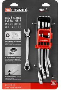 Actual product image Facom Ratchet ring spanner set, 8 pieces (32 mm, 19 mm, 6 mm, 12 mm, 24 mm, 41 mm, 14 mm, 22 mm, 33 mm, 16 mm, 23 mm, 34 mm, 10 mm, 21 mm, 18 mm, 27 mm, 7 mm, 31 mm, 17 mm, 11 mm, 35 mm, 15 mm, 26 mm, 37 mm, 30 mm, 39 mm, 38 mm, 8 mm, 28 mm, 9 mm, 29 mm, 40 mm, 13 mm, 20 mm, 25 mm, 36 mm)