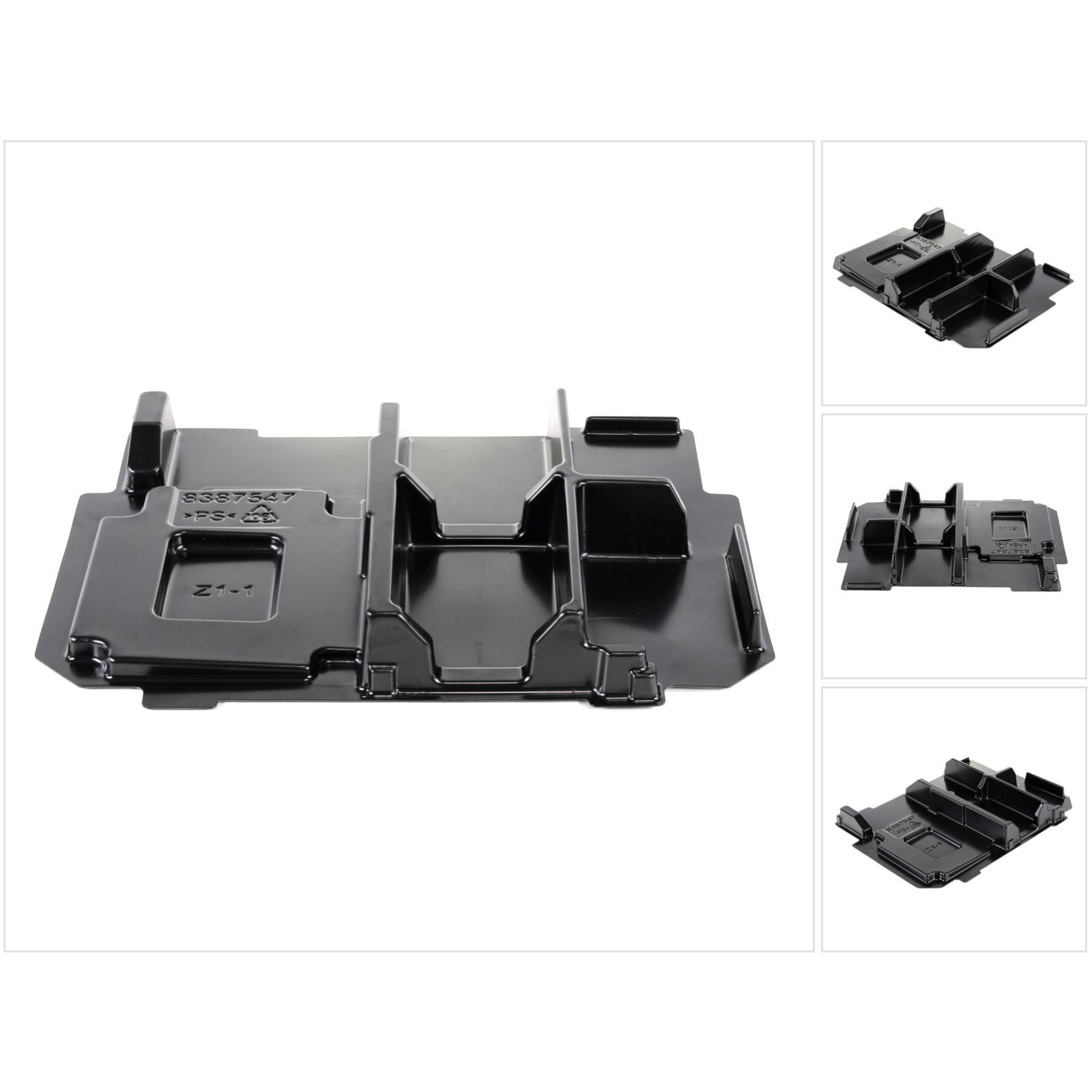 Makita, Zubehör Werkzeugaufbewahrung, Systemeinlage für Ladegerät DC18RC + 4x 18V Akkus im Makpac ( 838754-7 )