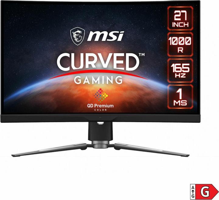 Actual product image MSI MPG Artymis 273CQR-QD (27") pixels Wide Quad HD Black (2560 x 1440 pixels, 27")