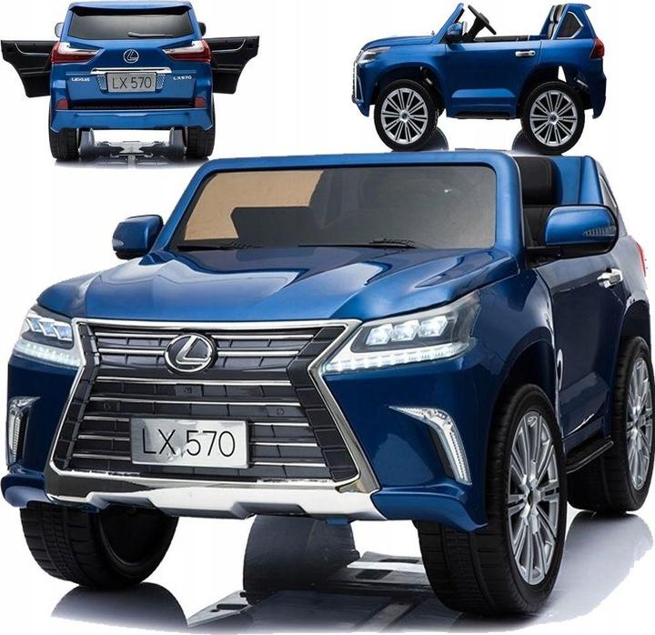 Immagine prodotto Lean Toys Lexus DK-LX570 auto elettrica per bambini a due posti, laccata blu (12 V)