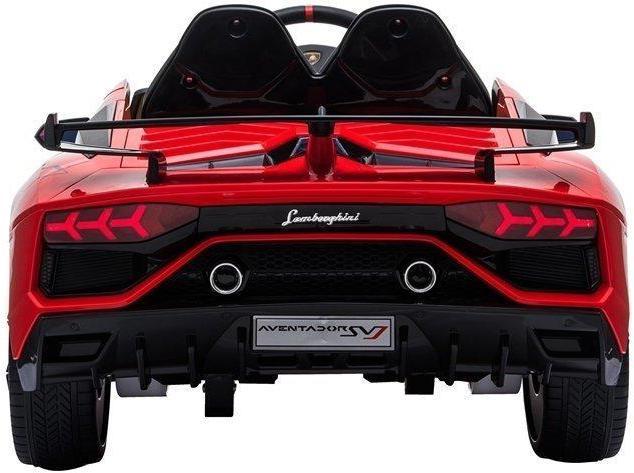 Actual product image Lean Toys Double electric car for children Lamborghini Aventador red