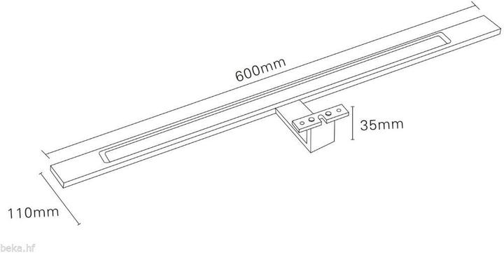 Actual product image Kalb Material für Möbel Spiegellampe (1100 lm)