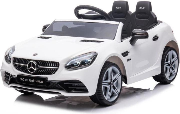 Productafbeelding Lean Toys Tweezits elektrische auto voor kinderen Mercedes SLC 300, wit (6 V)