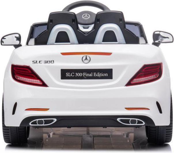 Productafbeelding Lean Toys Tweezits elektrische auto voor kinderen Mercedes SLC 300, wit (6 V)