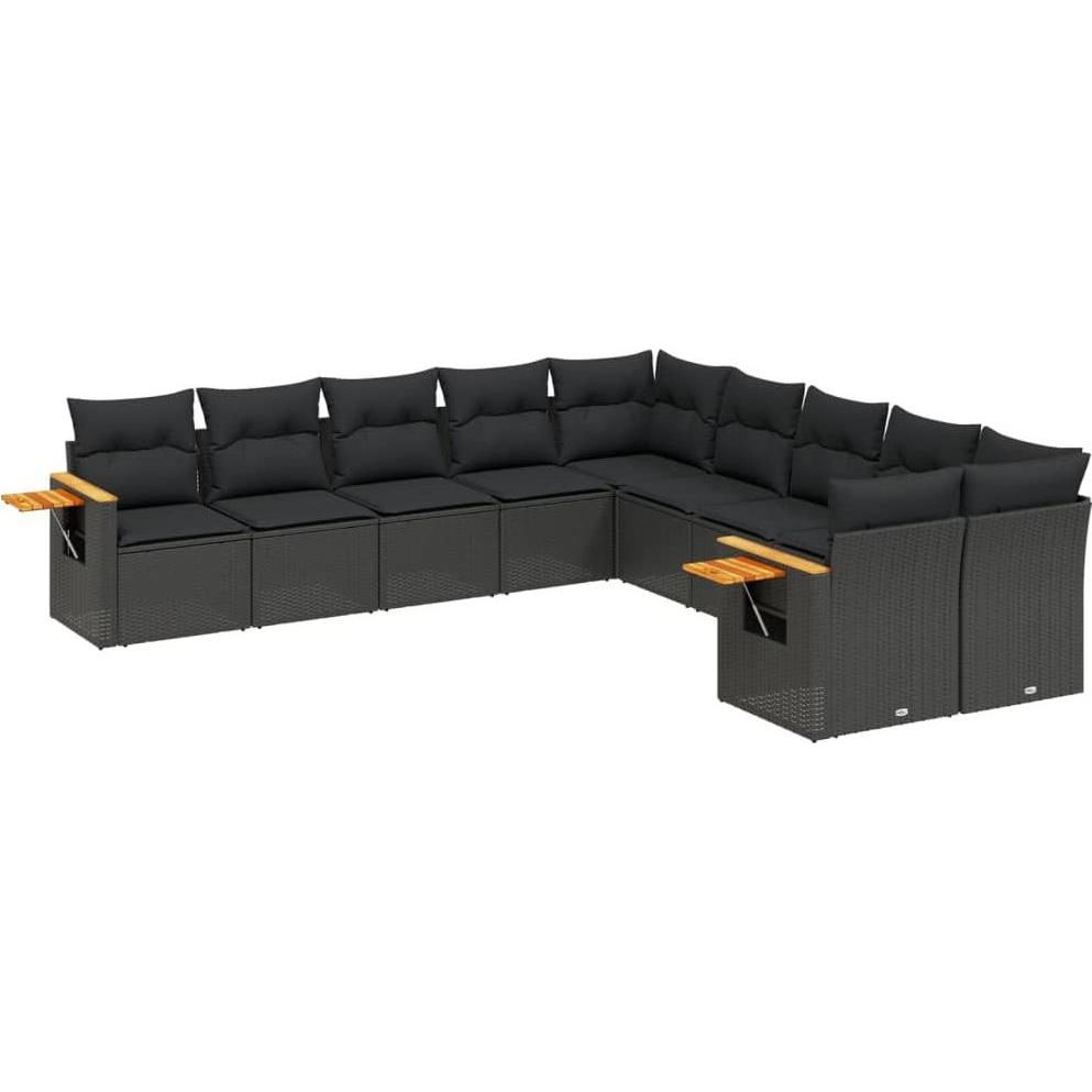 VidaXL, Gartenlounge, 10-tlg. Garten-Lounge-Set mit Kissen