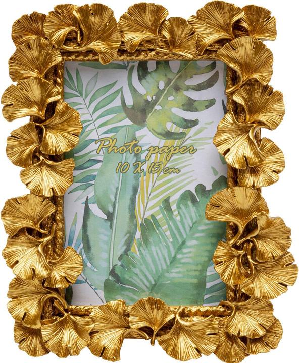 Immagine prodotto Kare Design Bilderrahmen Ginkgo Leaf Gold 17x20cm (10 x 15 cm)