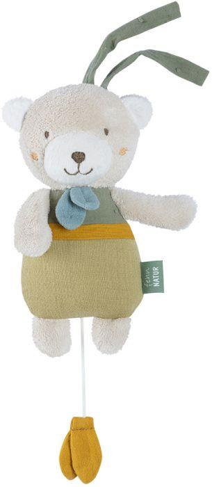Actual product image Fehn Mini Music Box Bear NATURE