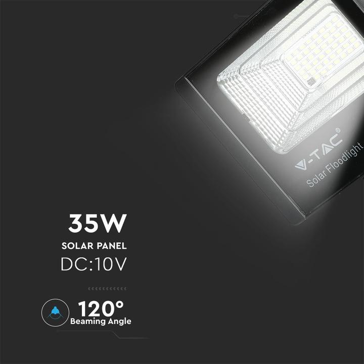 Actual product image V-TAC VT100W 35W Solar Panel LED Floodlight 6000K (2450 lm)