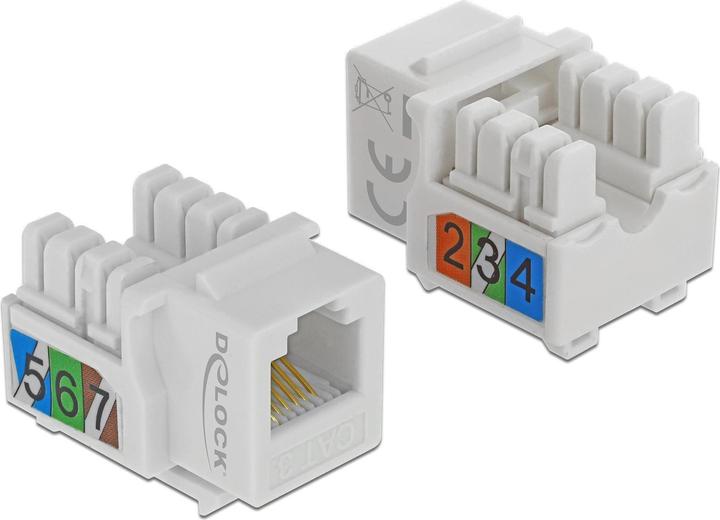 Produktbild Delock Modulare Eingabe - RJ-12 - weiss (Keystone Modul)