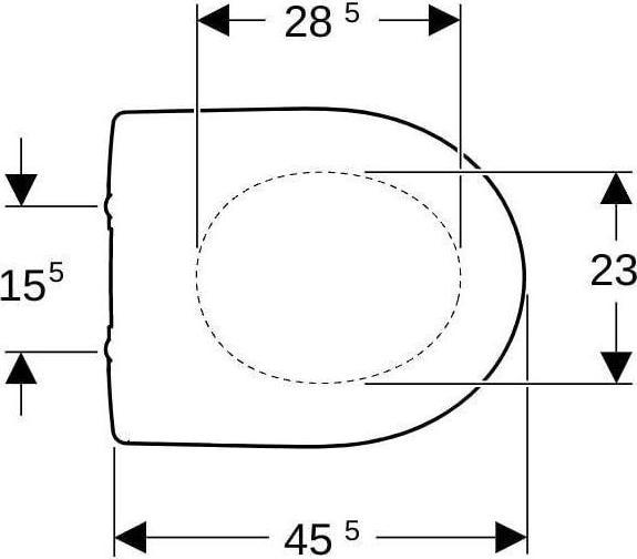 Image du produit Geberit Siège WC Renova Comfort blanc 572050000