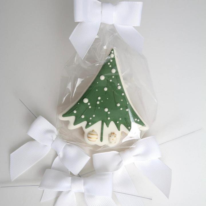 Produktbild Cut my Cookies Verschluss mit Schleife 10 Stück, Weiss, Material: Draht (10 x)