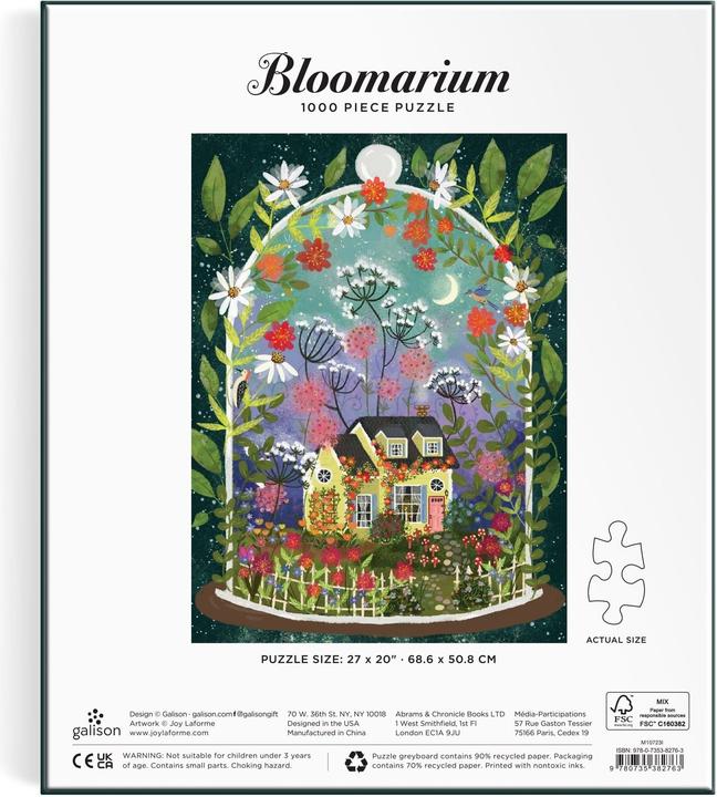 Immagine prodotto Abrams & Chronicle Puzzle da 1000 pezzi Joy Laforme Bloomarium (1000 pezzi)