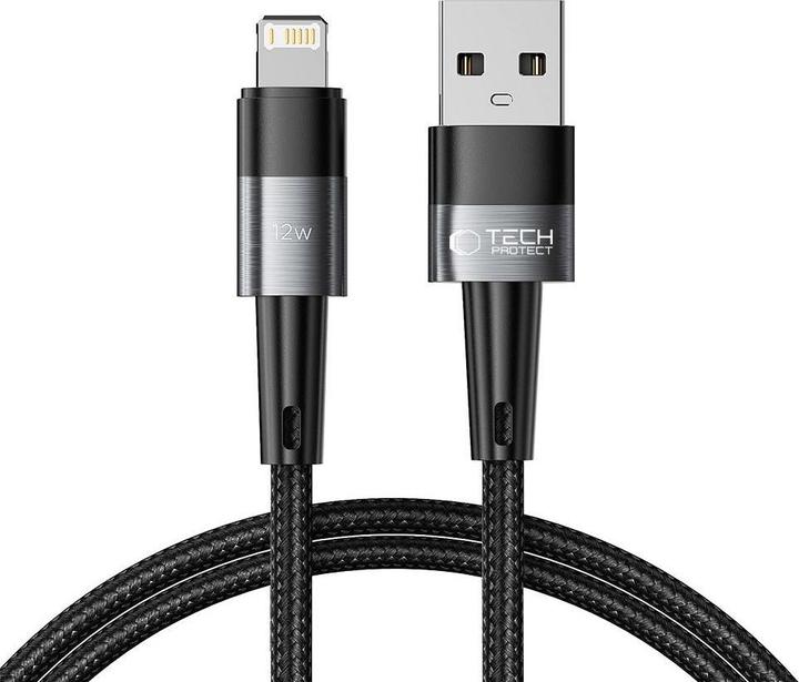 Produktbild Tech-Protect UltraBoost Lightning / Lightning cable 12W 2.4A 1m - gray (1 m, USB 3.2 Gen 1, 12 W)
