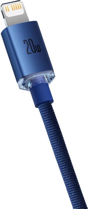 Produktbild Baseus Crystal Shine Series Fast Charging Data Cable Type-C to iP 20W 2m Blue (2 m, USB 2.0, 20 W)