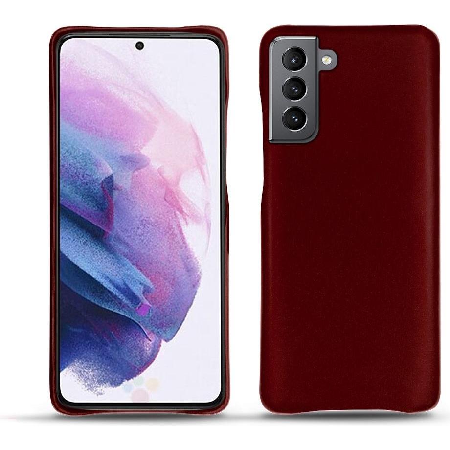 Noreve Lederschutzhülle (Samsung Galaxy S21), Smartphone Hülle, Rot