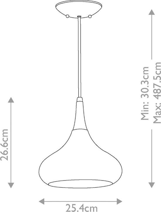 Produktbild Elstead Lighting Beso Hängeleuchte E27 27cm Dunkle Bronze (E27)