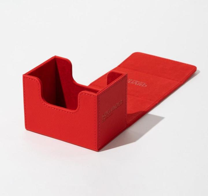 Actual product image Ultimate Guard Card Box XenoSkin Sidewinder Monocolor 80+ Red