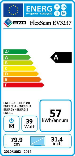 Energie-Label Eizo Ev3237 (3840 x 2160 Pixel, 31.50")