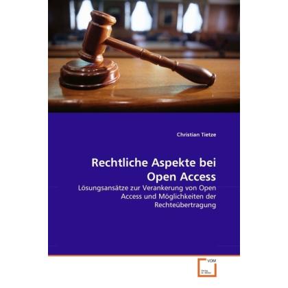 Thumbnail - Rechtliche Aspekte bei Open Access, Fachbücher