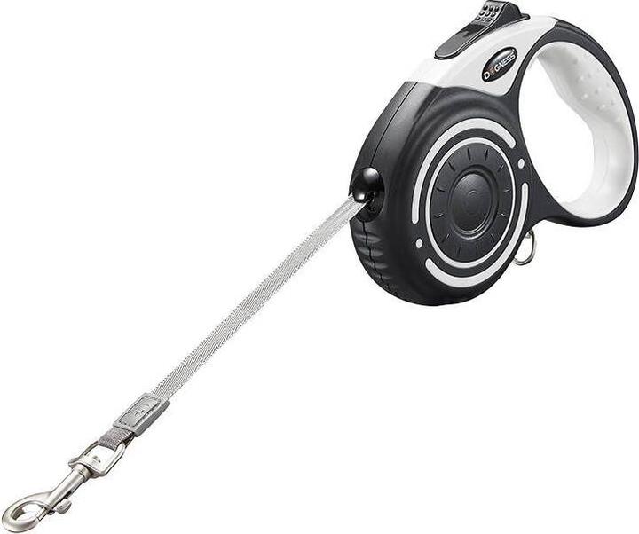 Immagine prodotto Dogness guinzaglio automatico con torcia e contenitore per borse (grigio) (Cane, Sport cane)