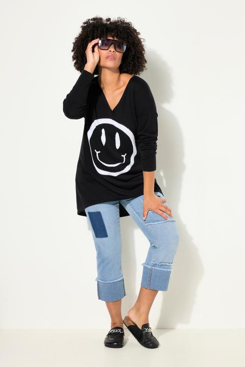 Immagine prodotto Angel of Style Pullover, oversized, Smiley, V-Ausschnitt (54)
