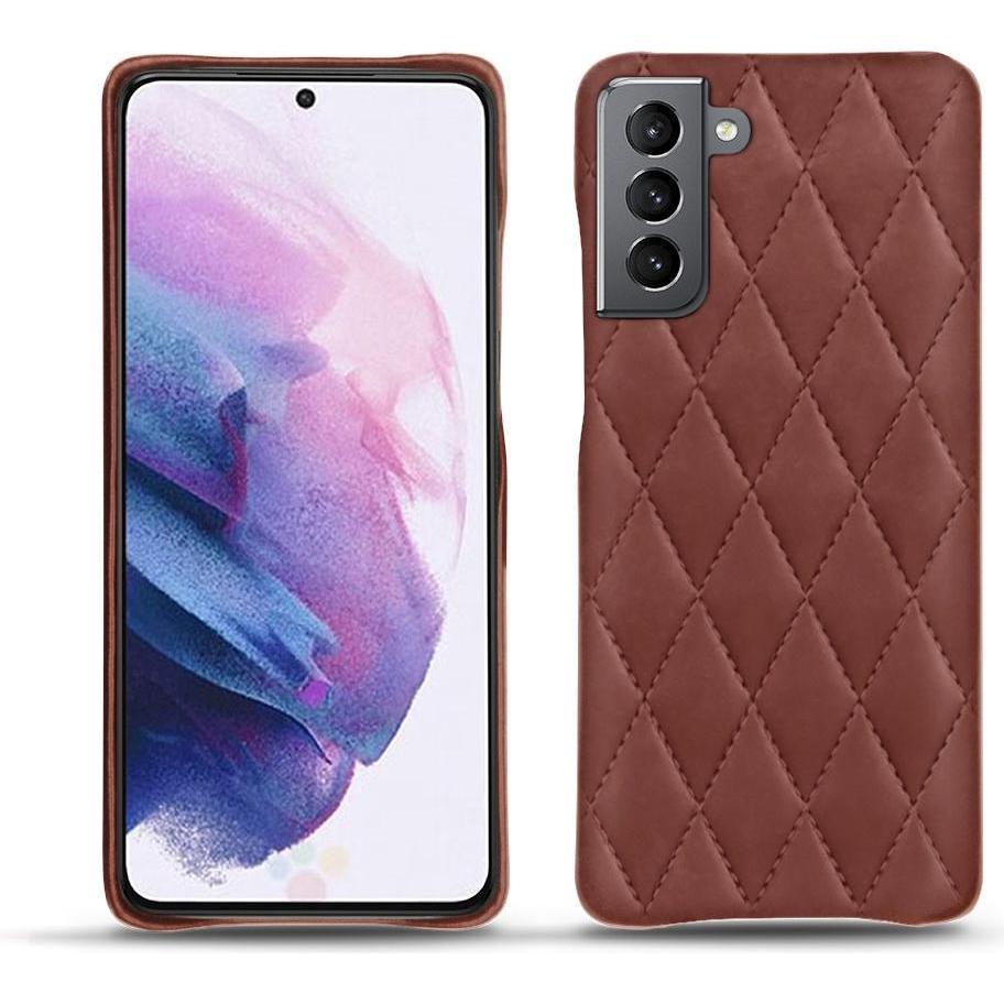 Noreve Lederschutzhülle (Samsung Galaxy S21), Smartphone Hülle, Rot