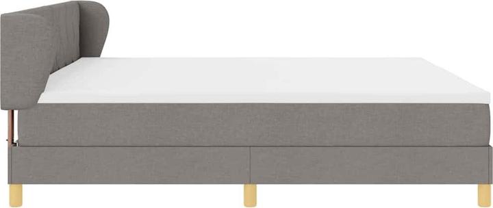 Produktbild VidaXL Boxspringbett Mit Matratze Stoff Taupe (200 x 200 cm)