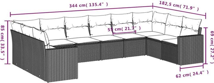 Produktbild vidaXL Kashton
