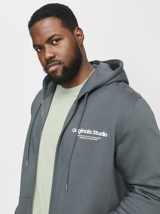 Actual product image Jack & Jones Jorvesterbro Sweat Zip Hood Noos Pls (7XL)
