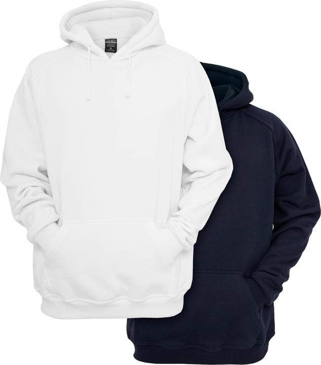 Produktbild Urban Classics Blank Hoody 2-Pack white+navy XL (XL)