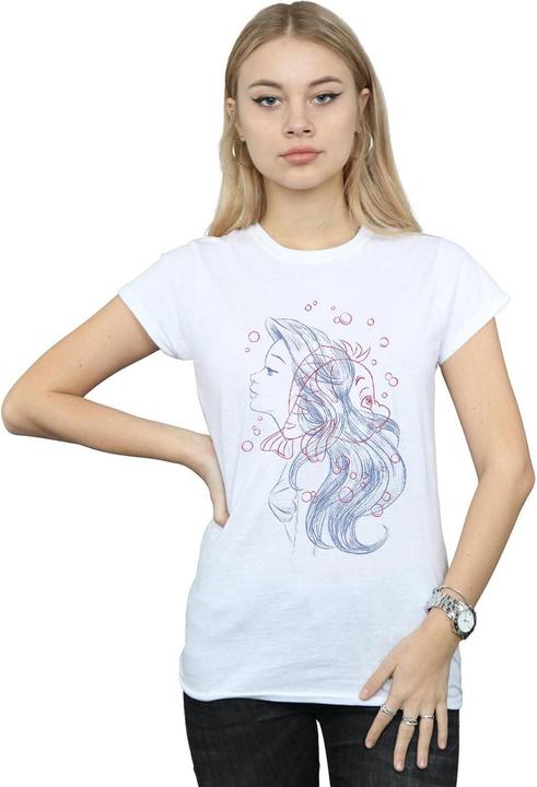 Immagine prodotto Disney Ariel Flounder Sketch Maglietta Donna (S)