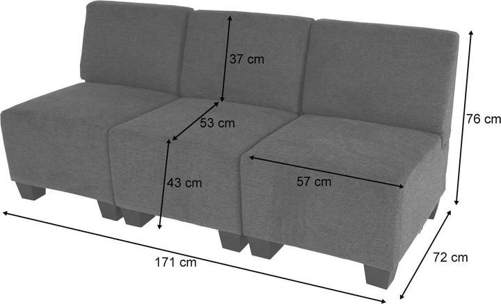 Produktbild MCW Moncalieri-3-S-o (3-Sitzer)