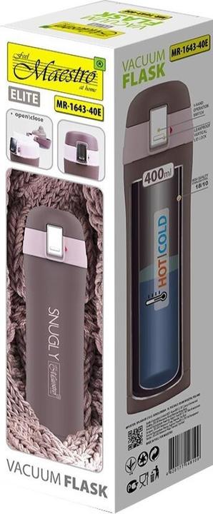 Actual product image Maestro THERMO MUG 'SNUGLY' 400 ml Brown (0.40 l)