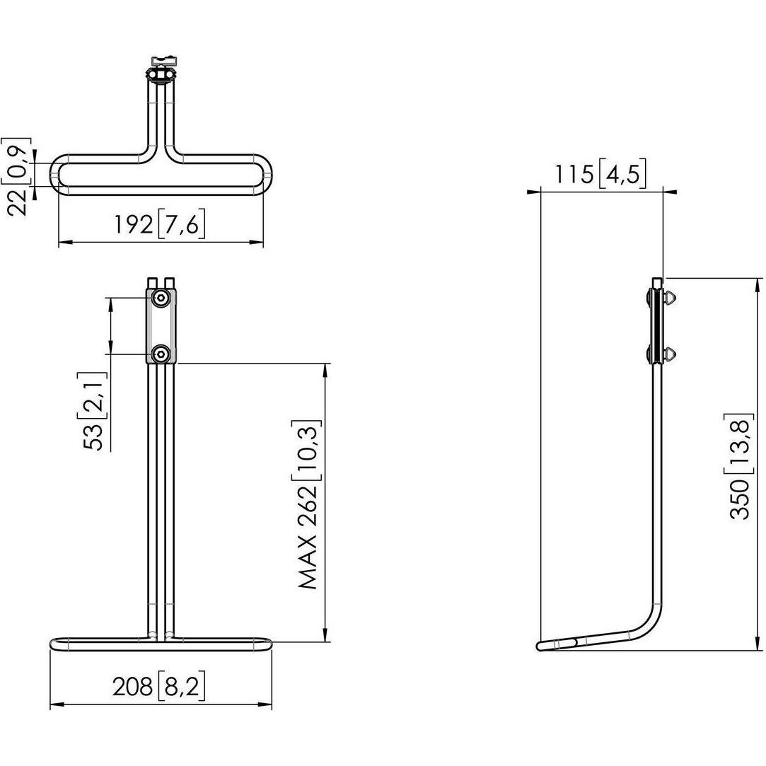 Thumbnail - Vogels Pro Motion C102 (Wand), Monitor Halterung, Schwarz