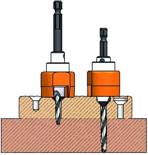 Image du produit Fisch Jeu de forets pour planches de terrasse (12 mm, 4 mm, 4,5 mm, 5 mm, 6 mm)