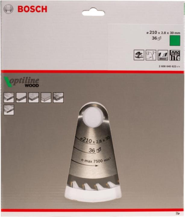 Immagine prodotto Bosch Professional Zubehör Lama circolare per legno PRO, 210 x 2,8 x 30 mm