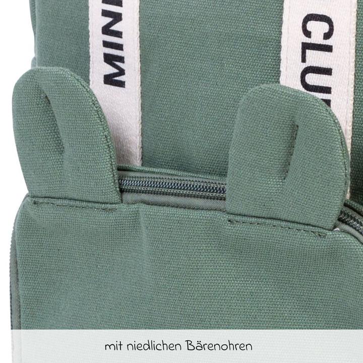 Image du produit Childhome Kinderrucksack Club Signature canvas grün (7 l)