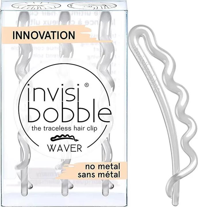 Actual product image Invisibobble Agrafe pentru par Waver Crystal Clear, 3buc (Hair tie)