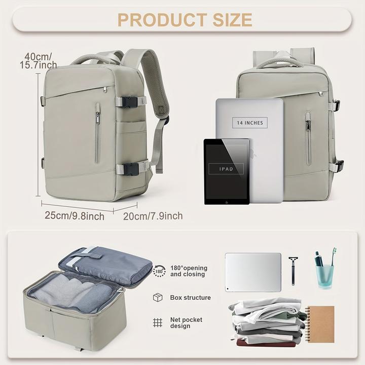 Immagine prodotto Only-Bags.Store Zaino con grande capacità per brevi viaggi, adatto agli studenti, con spazio per i computer